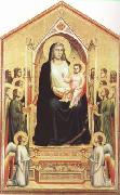 Giotto, Enthroned Madonna with Saints (mk08)